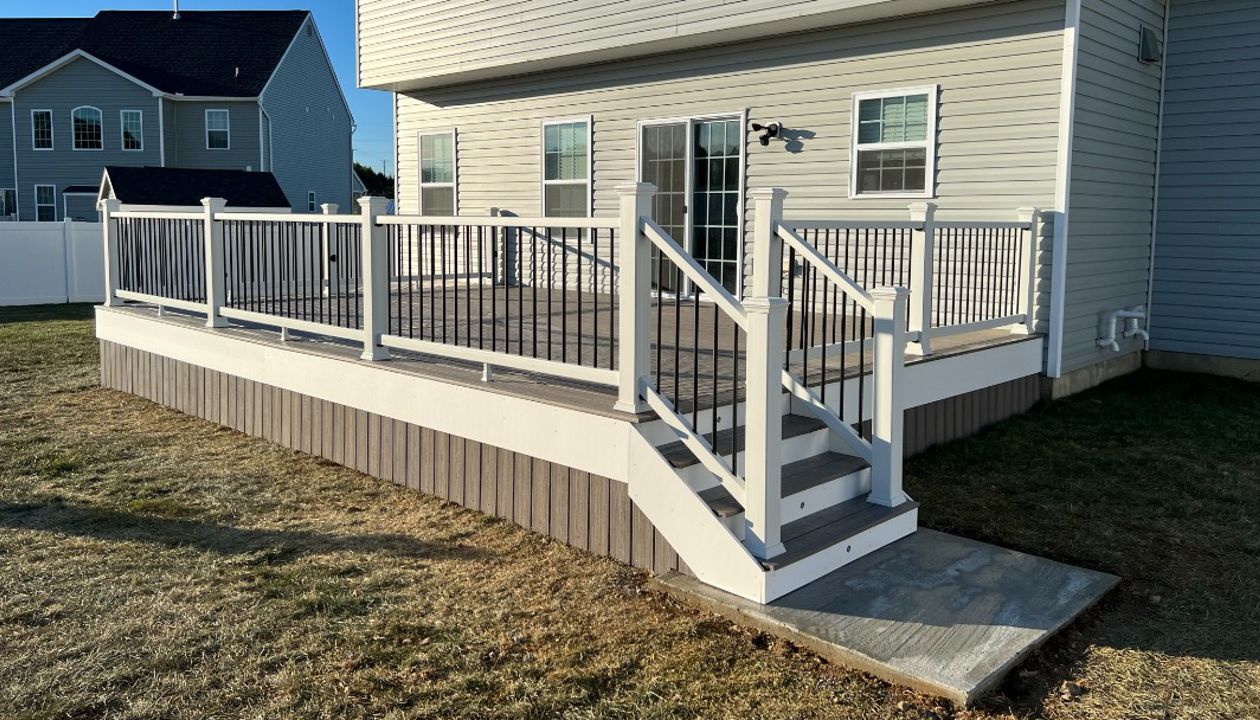 Trex Rocky Harbor Decking With Deck Skirt