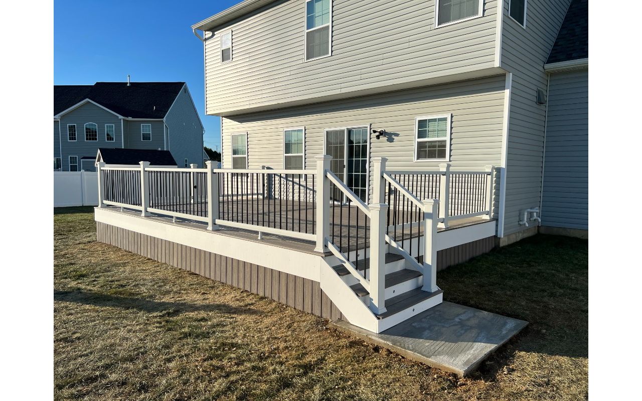 Trex Rocky Harbor Decking With Deck Skirt