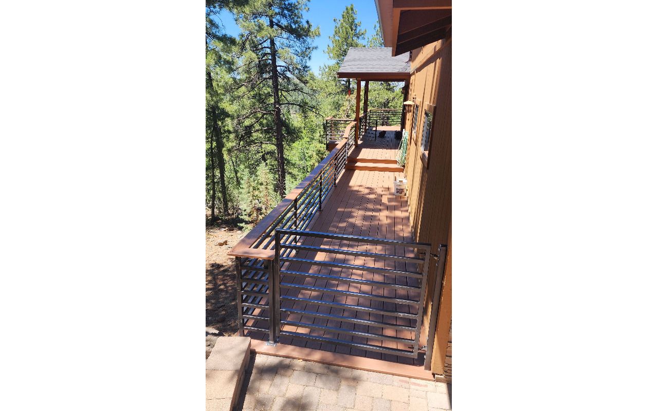 Munds Park, AZ  Multi-level Trex deck in the pines