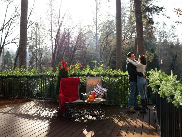 A huge Trex deck in Grass Valley, CA.