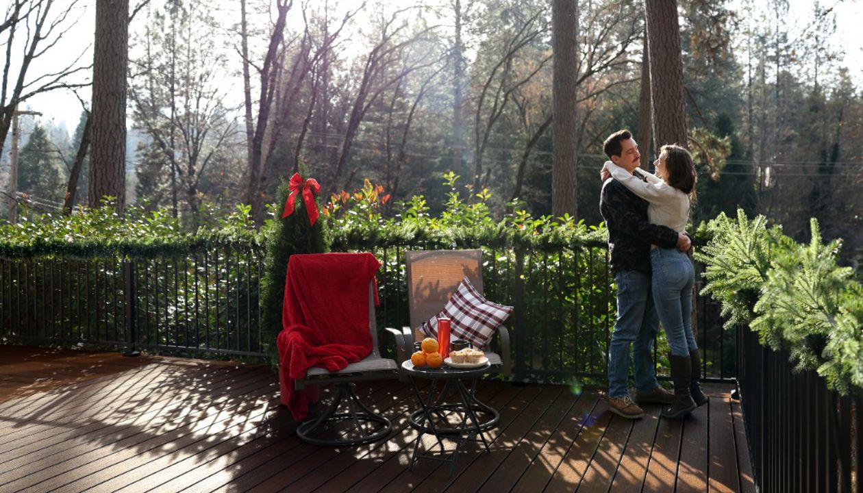A huge Trex deck in Grass Valley, CA.