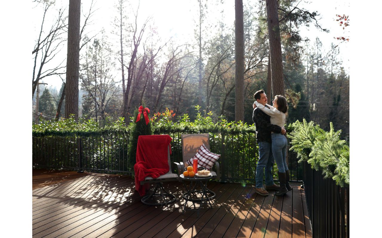 A huge Trex deck in Grass Valley, CA.