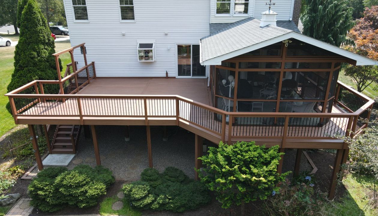 Trex Tiki Torch redecking in Mount Laurel, NJ.