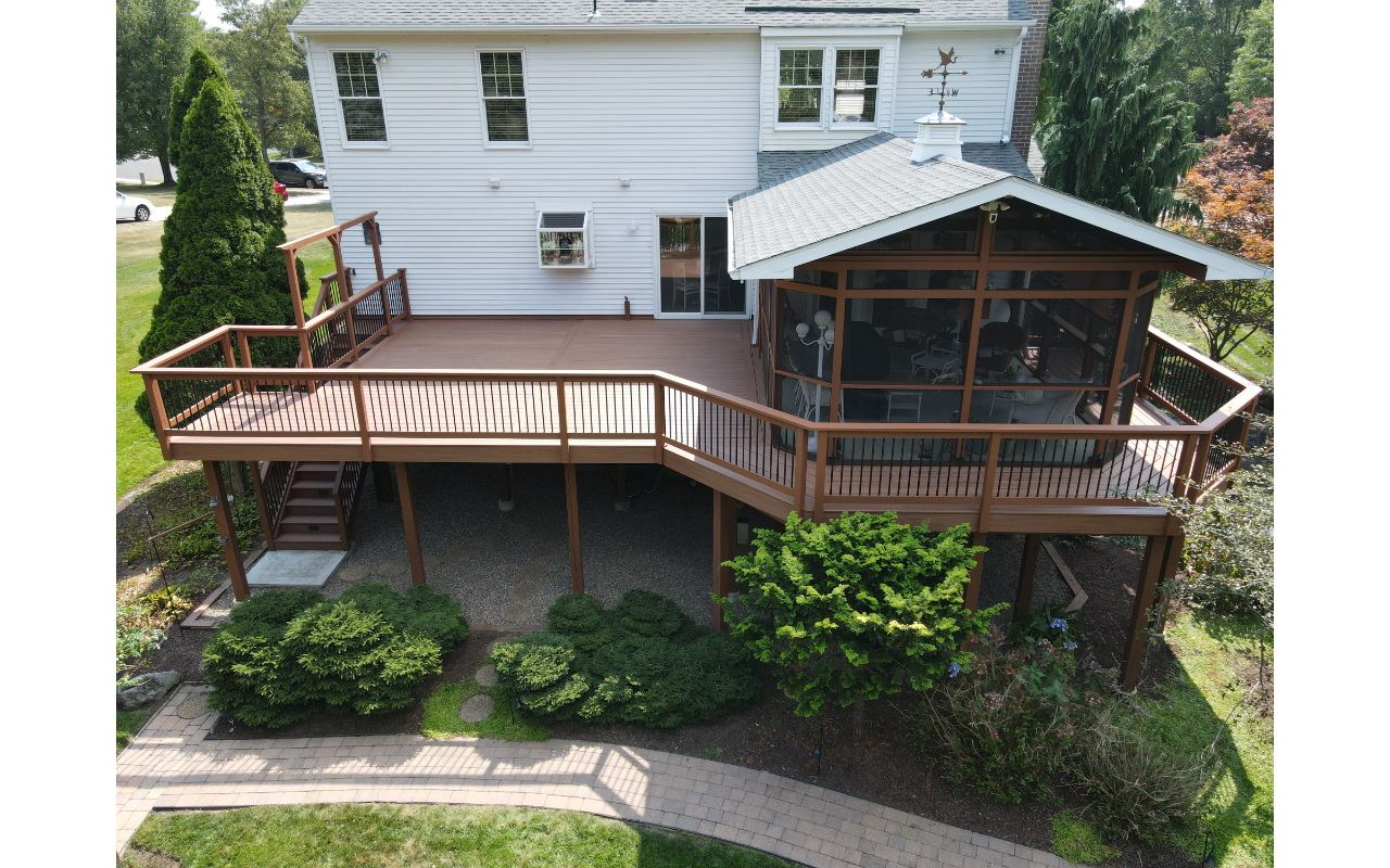 Trex Tiki Torch redecking in Mount Laurel, NJ.