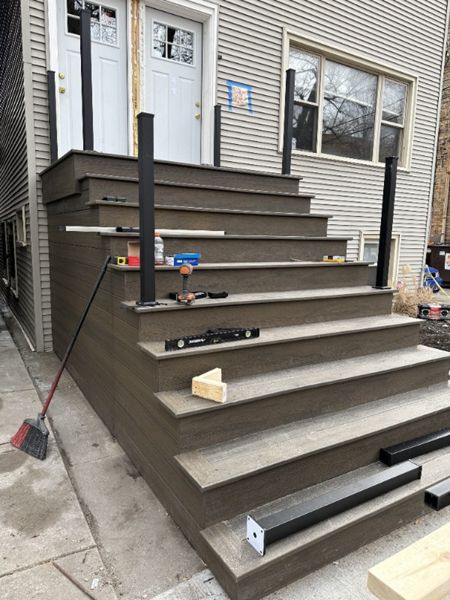 Front Porch Progress, Ravenswood Chicago