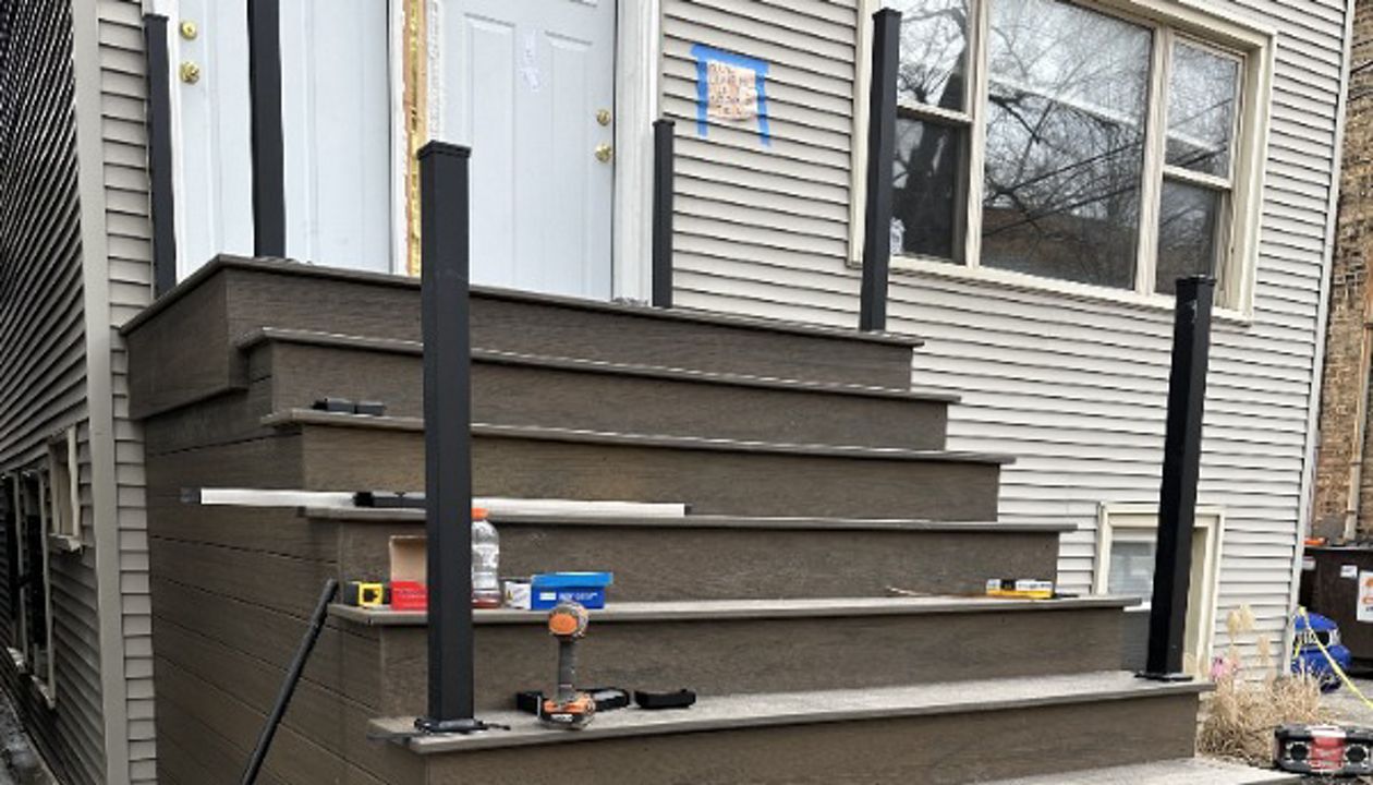 Front Porch Progress, Ravenswood Chicago