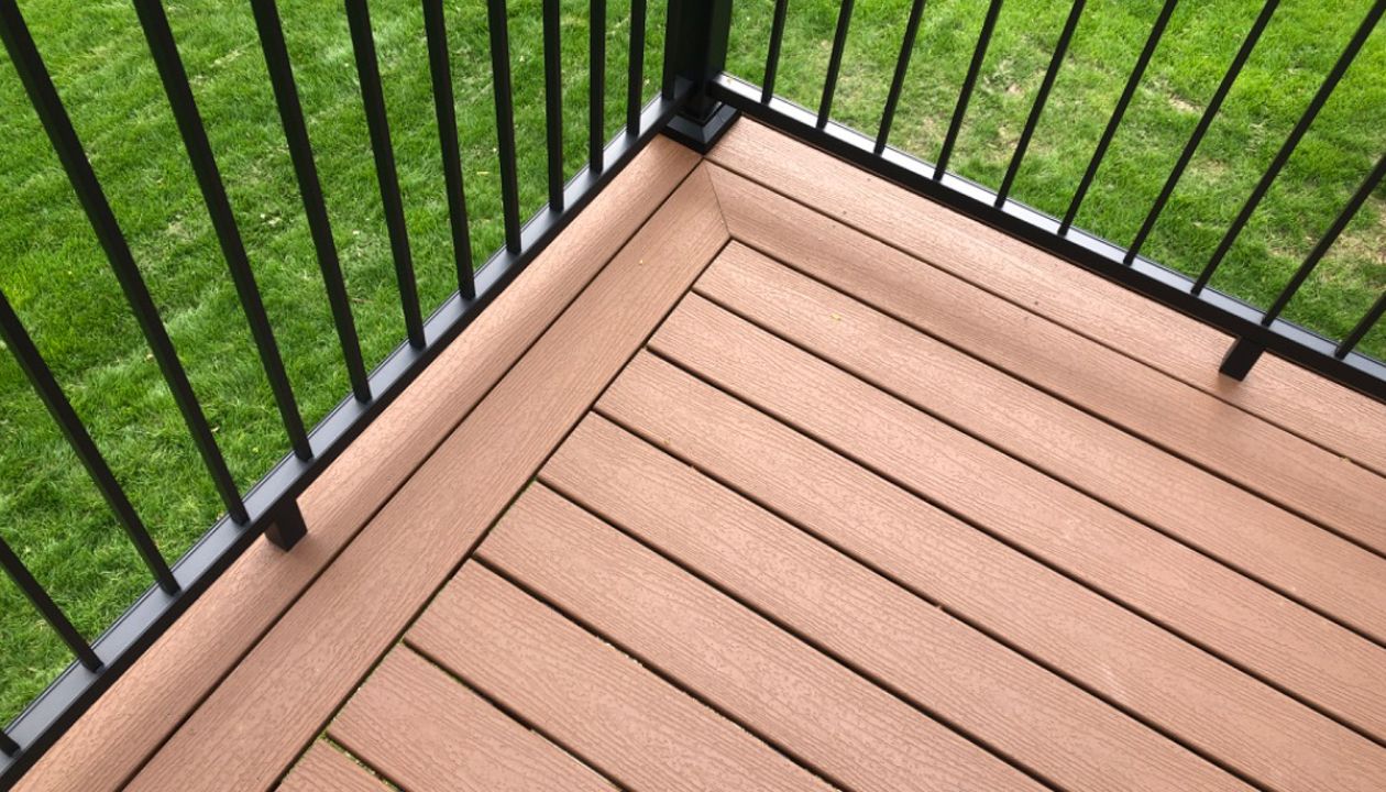 Hidden decking clips keep it seamless