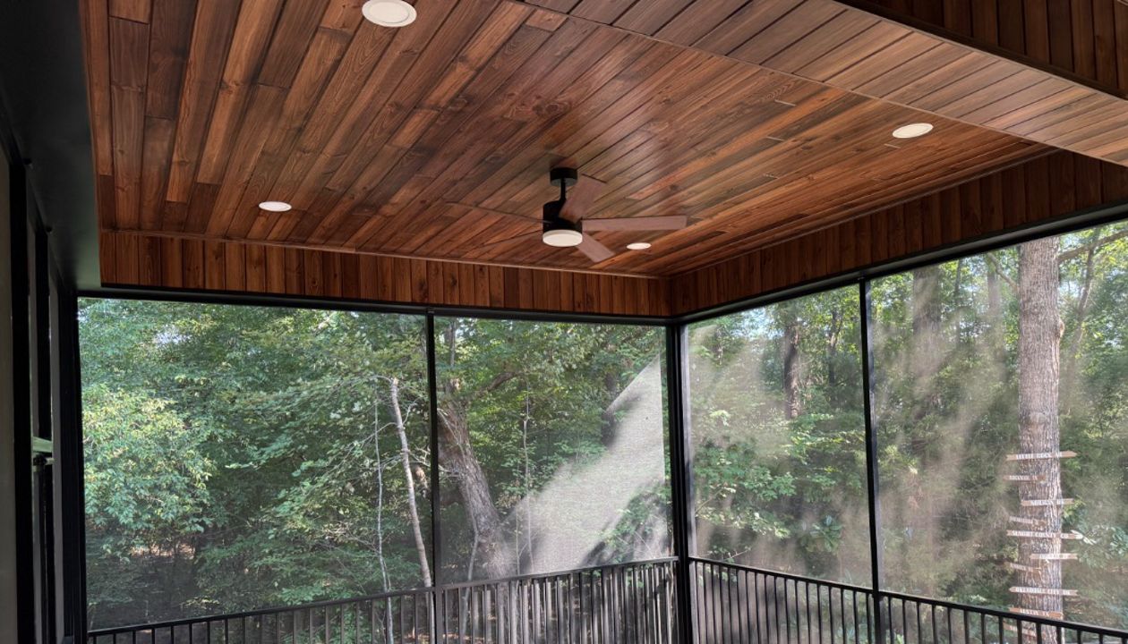Woodland’s Edge Screen Porch with Saddle Deck