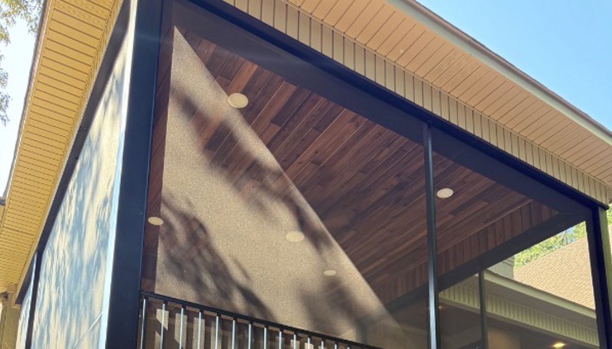 Woodland’s Edge Screen Porch with Saddle Deck