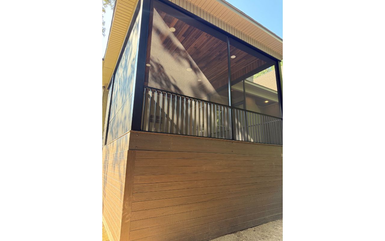 Woodland’s Edge Screen Porch with Saddle Deck