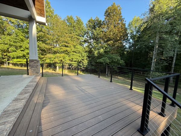 WestCliffe Toasted Sand deck with Cable Rail