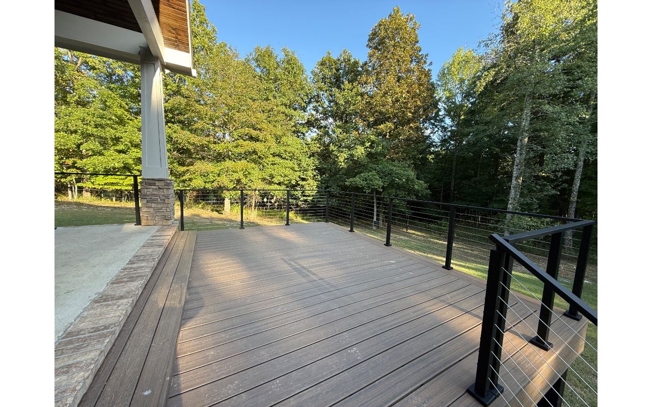 WestCliffe Toasted Sand deck with Cable Rail