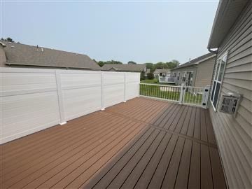 HOA Compliant Saddle with Privacy Wall & Gate