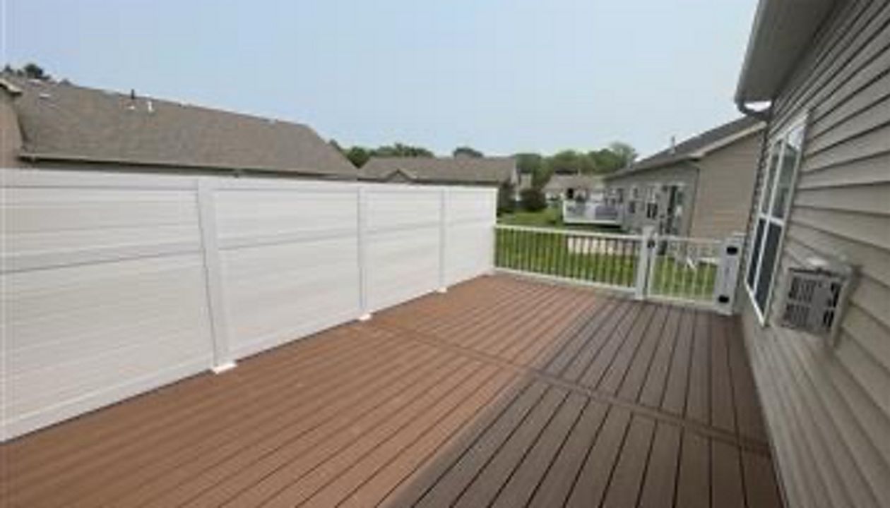 HOA Compliant Saddle with Privacy Wall & Gate