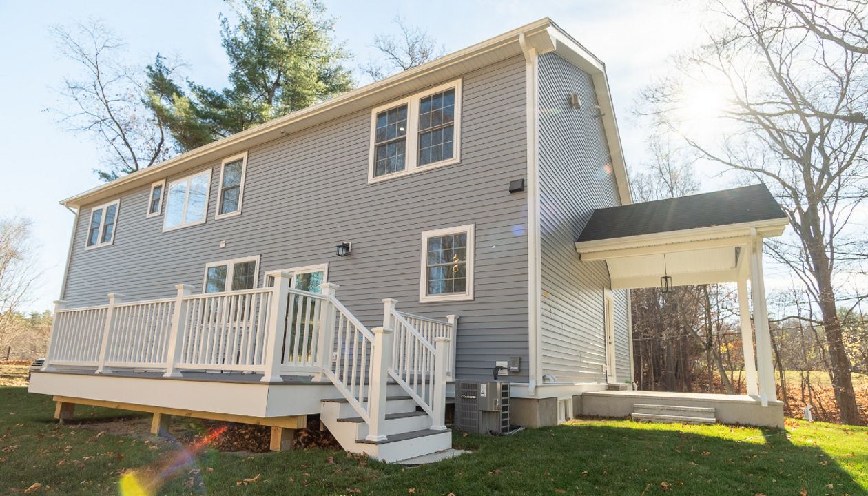 side porch with back deck - Westborough MA