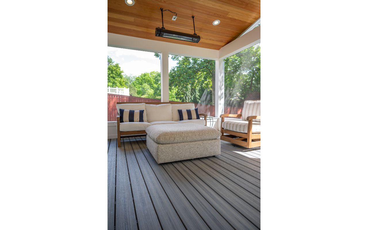 Trex Enhance Foggy Wharf Decking with Trex Universal Hideaway Fasteners