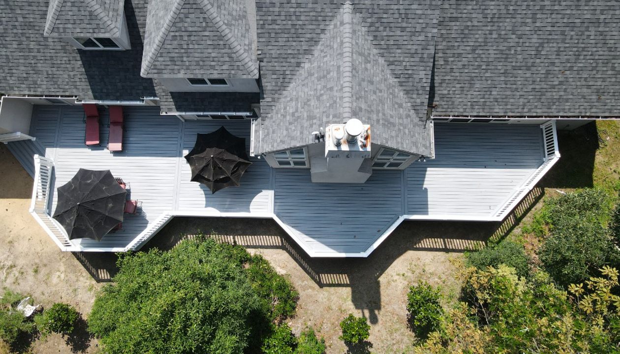 Trex Foggy Wharf build in Marlton, NJ.