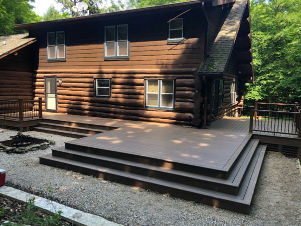 Trex Deck with Trex Transcend Rail