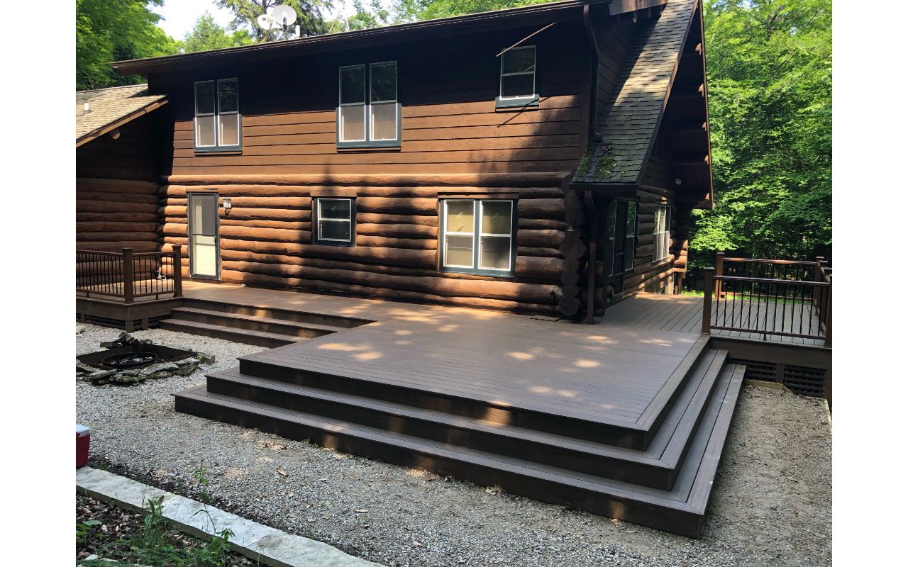 Trex Deck with Trex Transcend Rail