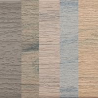 A collection of five wood texture swatches displayed side by side, showcasing neutral and earthy tones. The textures vary in grain patterns and color, ranging from gray to beige. Ideal for design inspiration or material selection in interior projects.