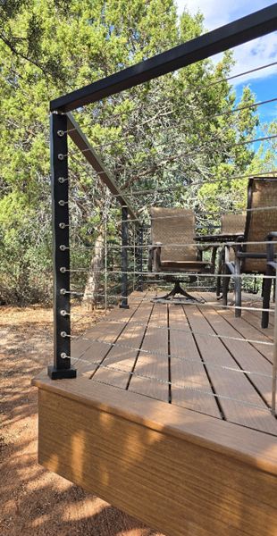 "Ocracoke" with stainless cable rail - Sedona
