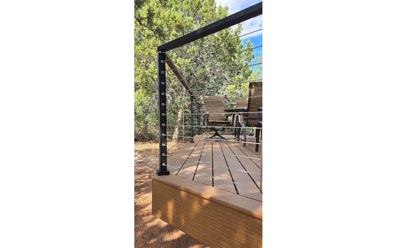 "Ocracoke" with stainless cable rail - Sedona