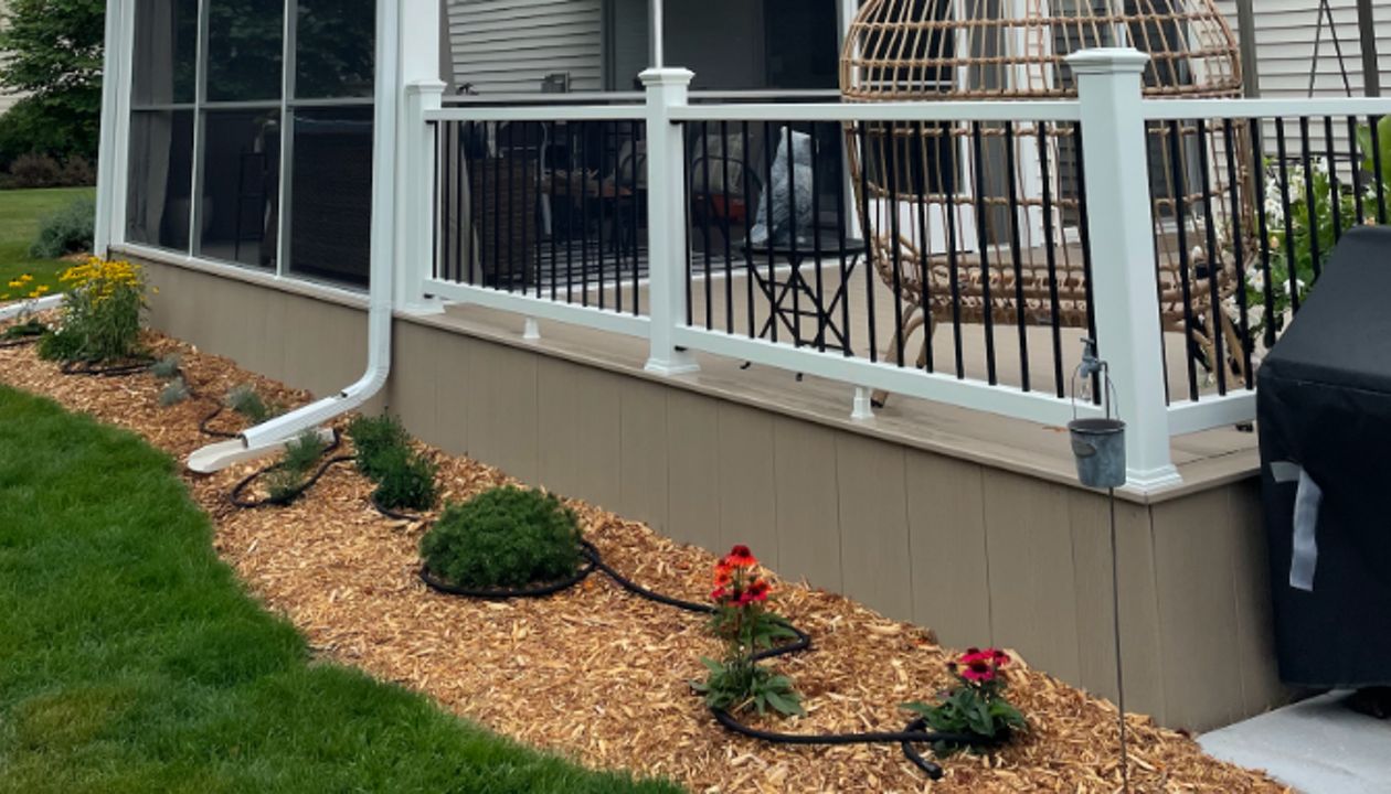 Trex Deck with Trex Transcend Rail