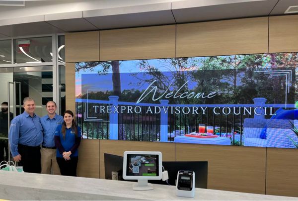 Pete, Joe & Jordan Ciaraldi of Professional Building Servicesat TrexPro Elite Advisory Council at Trex’s Virginia headquarters