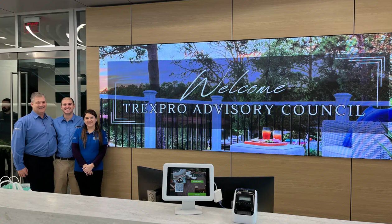 Pete, Joe & Jordan Ciaraldi of Professional Building Servicesat TrexPro Elite Advisory Council at Trex’s Virginia headquarters