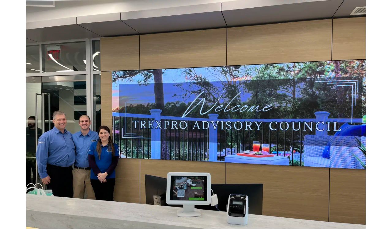 Pete, Joe & Jordan Ciaraldi of Professional Building Servicesat TrexPro Elite Advisory Council at Trex’s Virginia headquarters