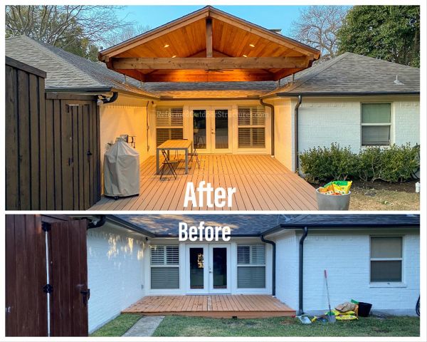 Trex Deck & Patio Cover (Before & After)
