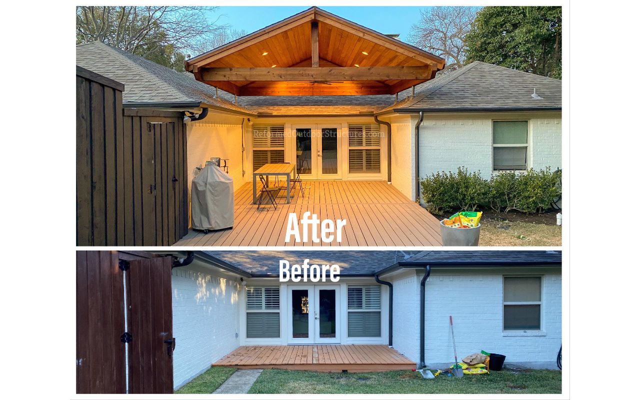 Trex Deck & Patio Cover (Before & After)
