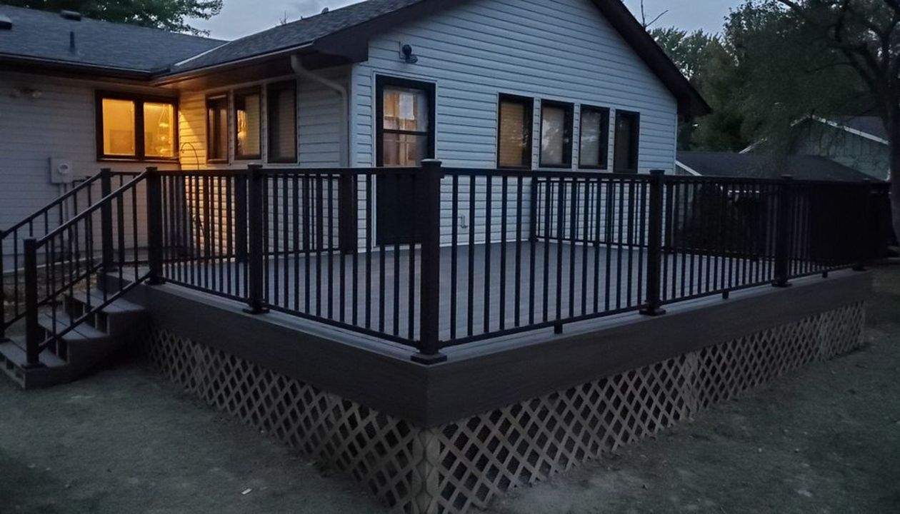 Trex Low Maintenance Transcend Tropical Composite Decking with Trex Signature Aluminum Railing in Bloomington, MN Area