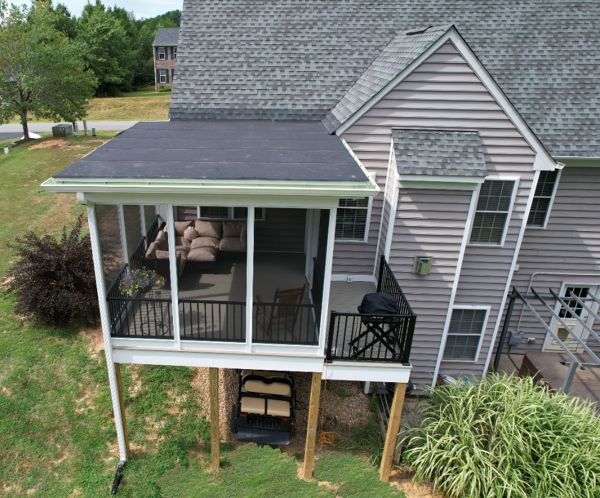 Biscayne with Signature Black Screen Porch and Grill Deck