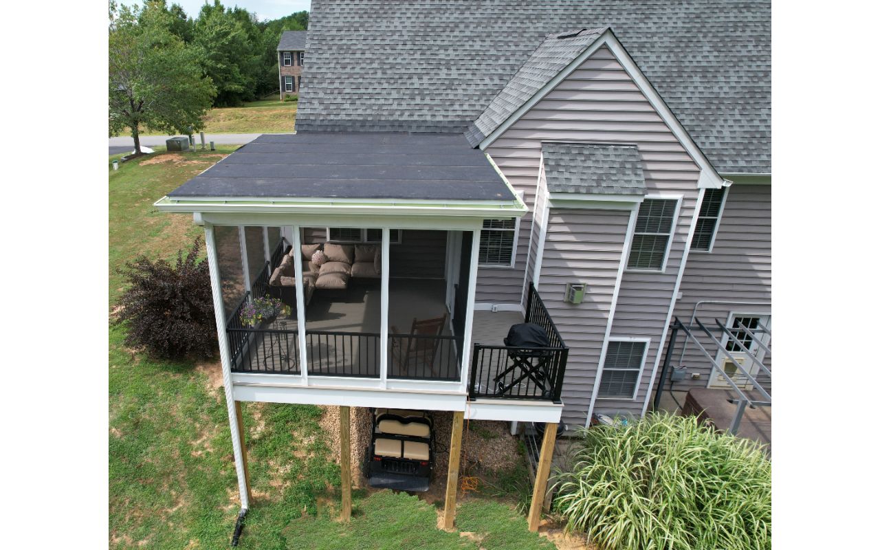 Biscayne with Signature Black Screen Porch and Grill Deck