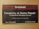 Golubski Carpentry and Home Repair, Inc Logo