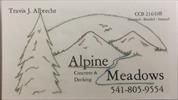 Alpine Meadows Concrete & Decking Logo