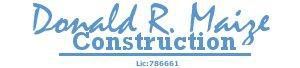 Donald R. Maize Construction Logo