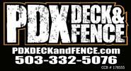 PDX Deck and Fence Logo