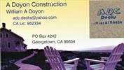 A Doyon Construction Logo