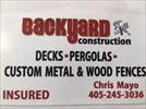 Backyard Construction Logo