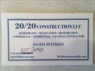 20 20 Construction LLC Logo