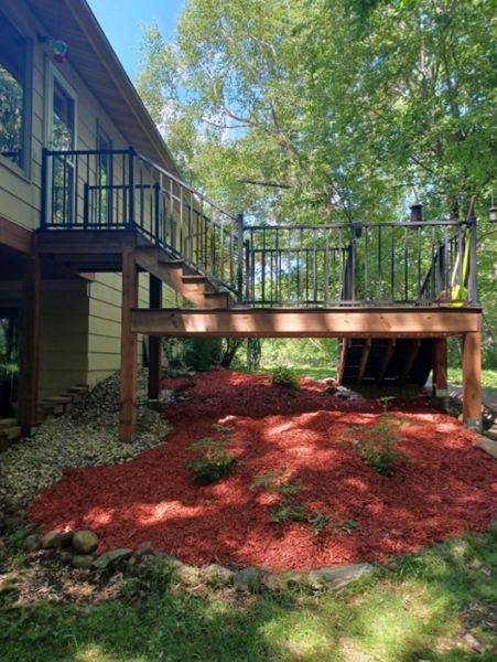 Composite Decking, Trex Select Winchester Grey, Hudson WIS, Krumm Exteriors