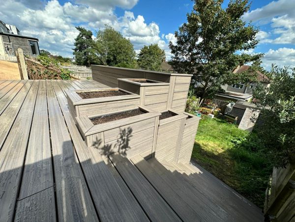 Trex Enhance Naturals Rocky Harbour Decking, Steps, Planters,South East London