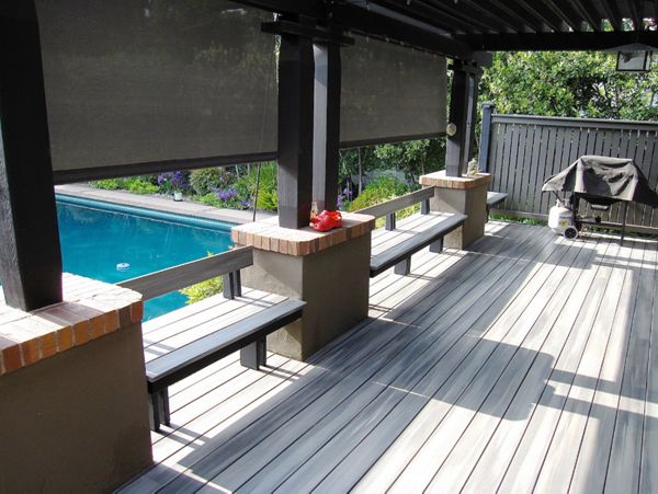 Trex Transcend deck in Island Mist