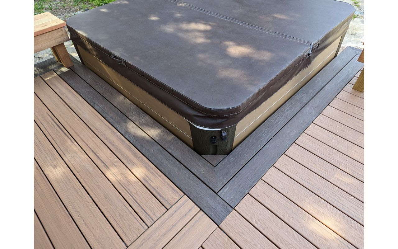 Transcend "Tiki Torch" with "Lava Rock" double border