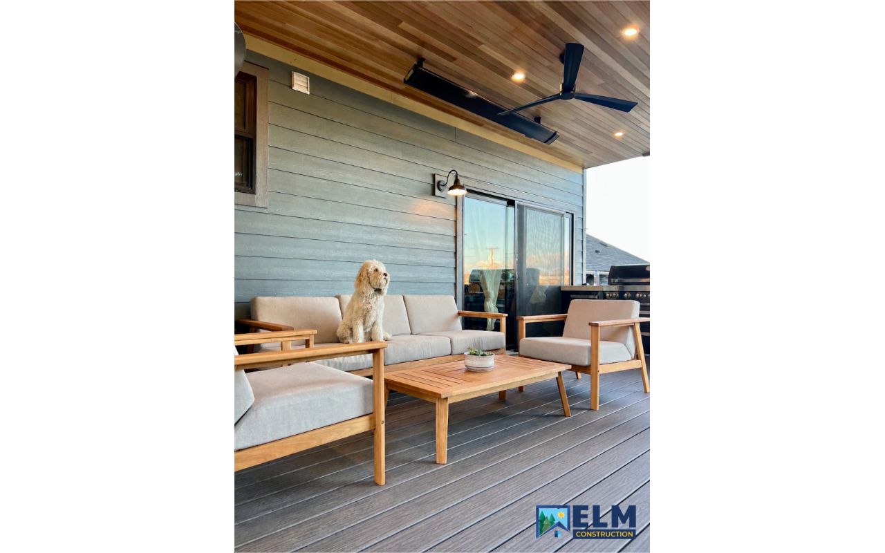 Trex Composite Decking in Whidbey by ELM Construction Services in Portland, OR. Dog not included.