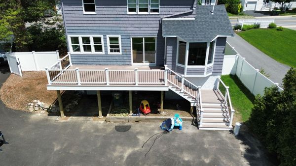 Needham project - front deck replacement