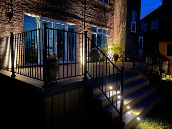 Brown composite decking in Pinner, Hatch End by Karl Harrison