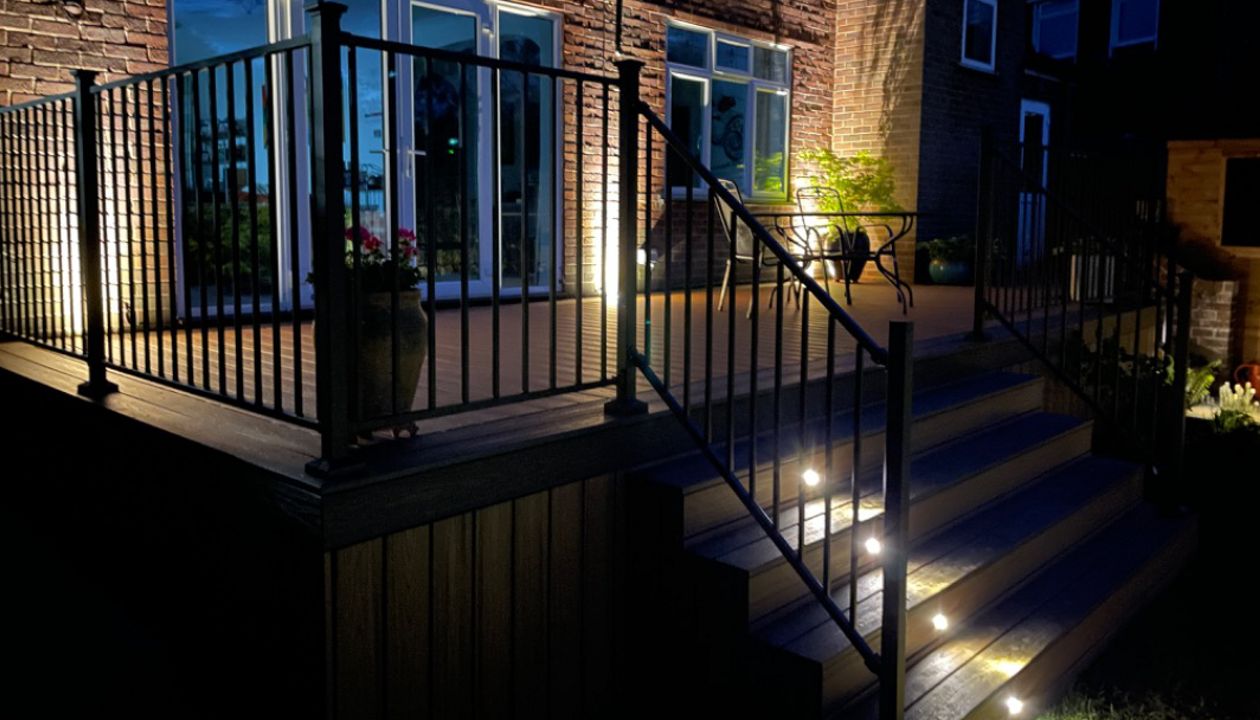 Brown composite decking in Pinner, Hatch End by Karl Harrison